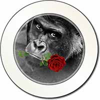 Gorilla with Red Rose in Mouth Car or Van Permit Holder/Tax Disc Holder