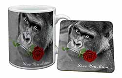 Gorilla+Red Rose 