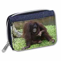 Orangutan Unisex Denim Purse Wallet