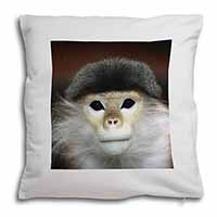 Cheeky Monkey Soft Velvet Feel Cushion Cover With Inner Pillow