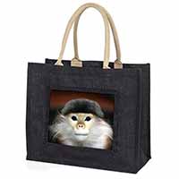 Cheeky Monkey Large Black Shopping Bag Christmas Present Idea      