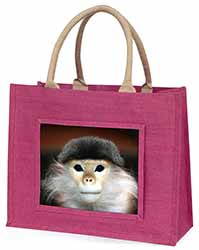 Cheeky Monkey Large Pink Shopping Bag Christmas Present Idea