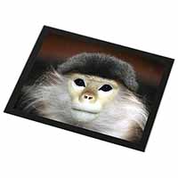 Cheeky Monkey Black Rim Glass Placemat Animal Table Gift