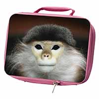Cheeky Monkey Insulated Pink School Lunch Box Bag