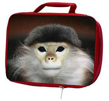 Cheeky Monkey Insulated Red School Lunch Box/Picnic Bag