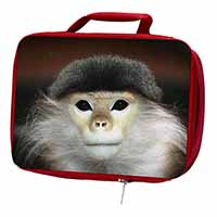 Cheeky Monkey Insulated Red School Lunch Box/Picnic Bag
