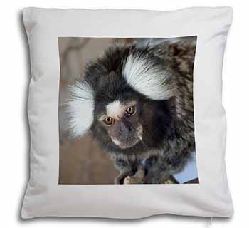 Marmoset Monkey Soft White Velvet Feel Scatter Cushion