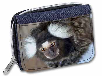 Marmoset Monkey Unisex Denim Purse Wallet