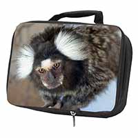 Marmoset Monkey Black Insulated School Lunch Box/Picnic Bag