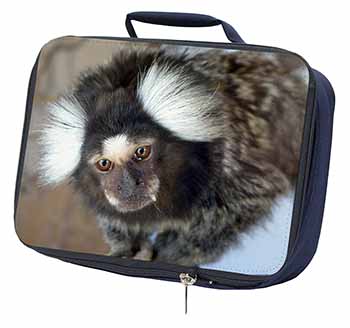 Marmoset Monkey Navy Insulated School Lunch Box/Picnic Bag