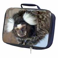 Marmoset Monkey Navy Insulated School Lunch Box/Picnic Bag