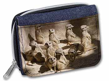 Meerkats Unisex Denim Purse Wallet