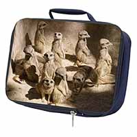 Meerkats Navy Insulated School Lunch Box/Picnic Bag