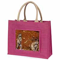 Chipmumks Large Pink Shopping Bag Christmas Present Idea