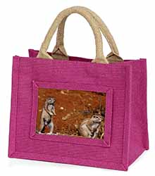 Chipmumks Little Girls Small Pink Shopping Bag Christmas Gift