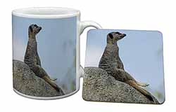 Meerkat Mug and Coaster Set