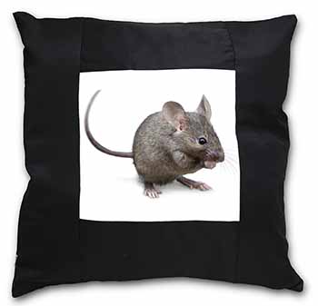 House Mouse Black Satin Feel Scatter Cushion