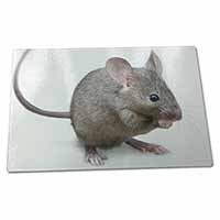 Large Glass Cutting Chopping Board House Mouse