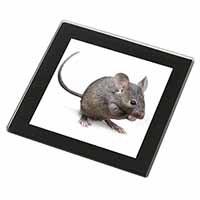 House Mouse Black Rim High Quality Glass Coaster