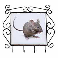 House Mouse Wrought Iron Key Holder Hooks