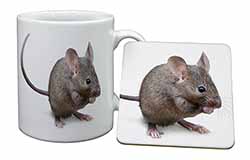 House Mouse Mug and Coaster Set