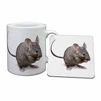 House Mouse Mug and Coaster Set