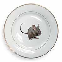 House Mouse Gold Rim Plate Printed Full Colour in Gift Box