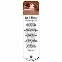 Cat and Mouse Bookmark, Book mark, Printed full colour