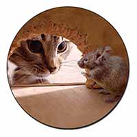 Cat and Mouse Fridge Magnet Printed Full Colour