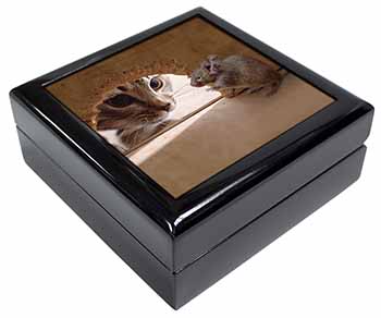 Cat and Mouse Keepsake/Jewellery Box