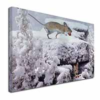 Field Mice, Snow Mouse Canvas X-Large 30"x20" Wall Art Print