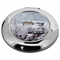 Field Mice, Snow Mouse Make-Up Round Compact Mirror - Advanta Group®