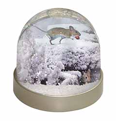 Field Mice, Snow Mouse Snow Globe Photo Waterball