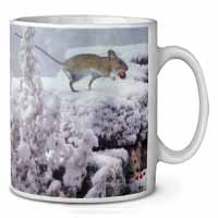 Field Mice, Snow Mouse Ceramic Coffee Mug/Tea Cup