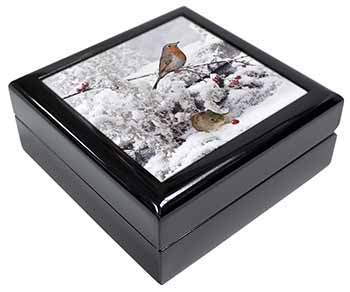 Snow Mouse and Robin Print Keepsake/Jewellery Box