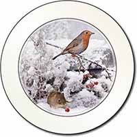 Snow Mouse and Robin Print Car or Van Permit Holder/Tax Disc Holder