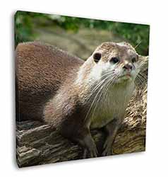 River Otter Square Canvas 12"x12" Wall Art Picture Print