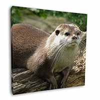 River Otter Square Canvas 12"x12" Wall Art Picture Print