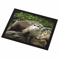 River Otter Black Rim High Quality Glass Placemat