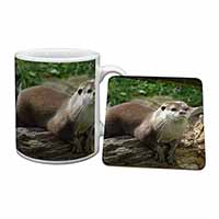 River Otter Mug and Coaster Set