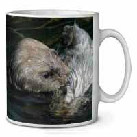 Floating Otter Ceramic 10oz Coffee Mug/Tea Cup
