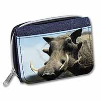 Wart Hog-African Pig Unisex Denim Purse Wallet