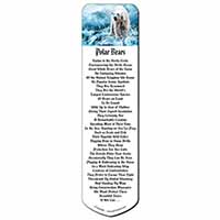 Polar Bear on Ice Water Bookmark, Book mark, Printed full colour