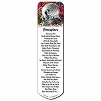 Porcupine Wildlife Print Bookmark, Book mark, Printed full colour