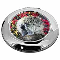 Porcupine Wildlife Print Make-Up Round Compact Mirror