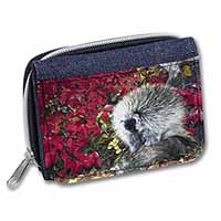 Porcupine Wildlife Print Unisex Denim Purse Wallet