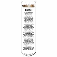 Cute Rabbits Bookmark, Book mark, Printed full colour