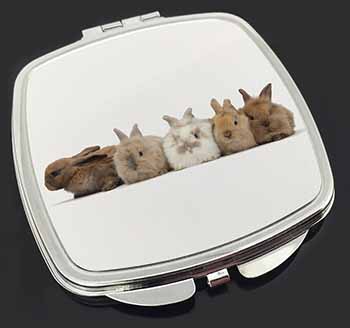 Cute Rabbits Make-Up Compact Mirror