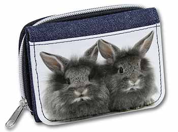 Silver Rabbits Unisex Denim Purse Wallet