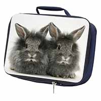Silver Rabbits Navy Insulated School Lunch Box/Picnic Bag